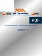 Lamina Acanalada Losacero 15 Ternium Boletin Tecnico Metal Panel PDF