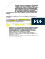 Aceitando o Desafio de Refletir Sobre A Cosmologia e A Sociabilidade de Um Determinado Grupo de