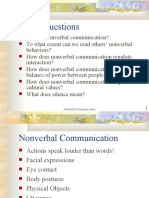 Focus Questions: Nonverbal Communication