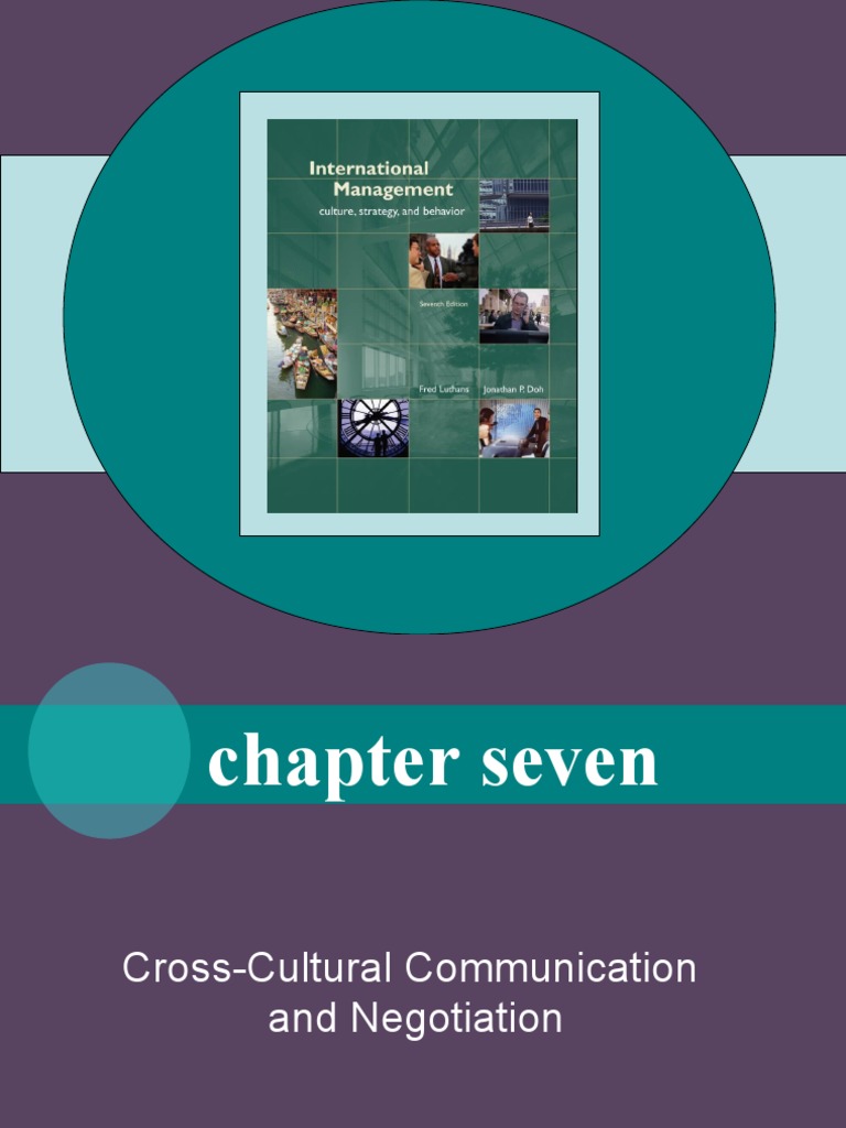 Cross Cultural Communication And Negotiation Pdf Nonverbal
