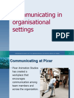 Communicating in Organisational Settings