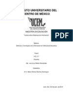 Sistemas y Tecnologías de La Información en Instituciones Educativas JULIO-20-2014