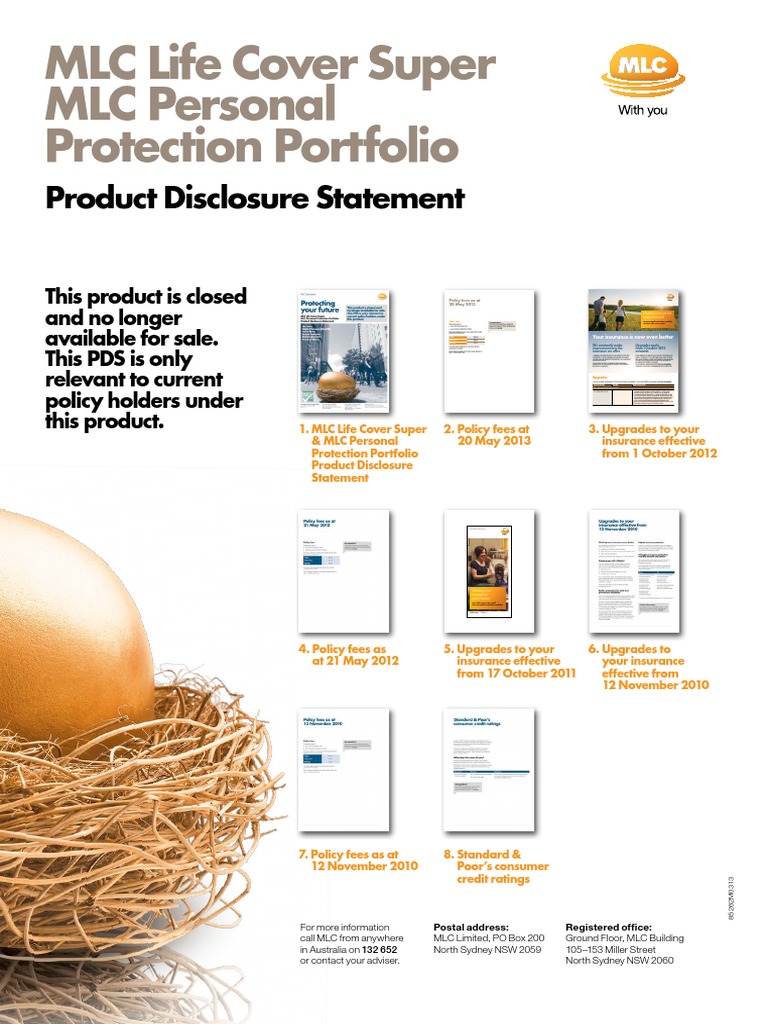 MLC Personal Protection Portfolio | PDF | Life Insurance | Insurance