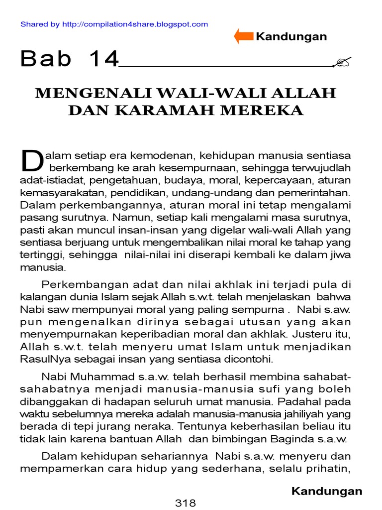 Wali Allah Dan Karamahnya Pdf