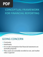 Financial Reporting Conceptual Framework