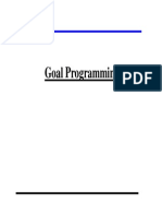 Goal Programming