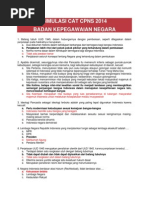 Download Simulasi Cat Cpns 2014 Badan Kepegawaian Negara by Arif Wicaksono SN235726902 doc pdf
