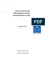 Assessment of Ultrasound Field Properties and The Potential Effects On Cells