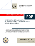 USAID Reconstruction Funding in Afghanistan