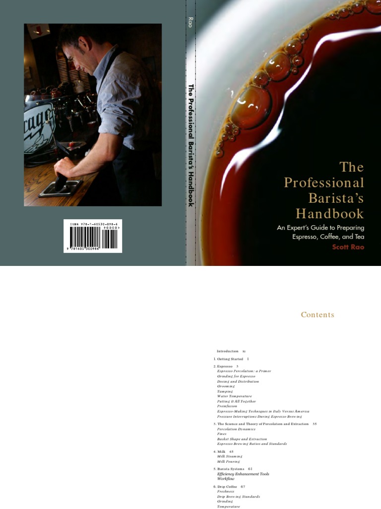 Professional Barista's Handbook Guide | PDF | Alkalinity | Coffee