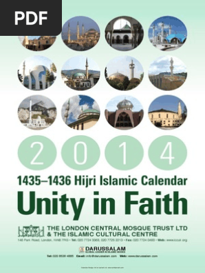 1435-1436 Hijri Islamic Calendar: Unity in Faith | PDF | Mosque | Libraries