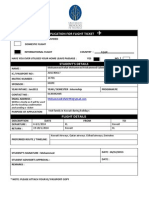 Application For Flight Ticket - New Form