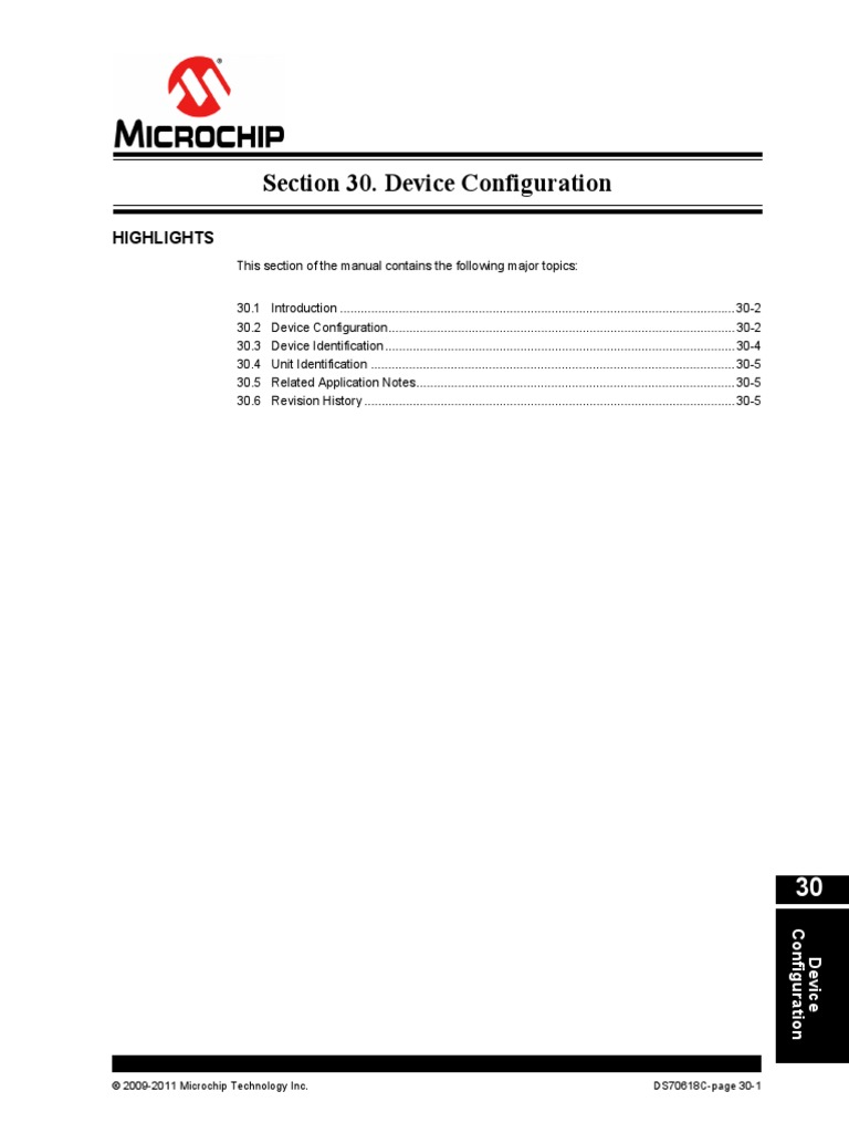 Section 30. Device Configuration: Highlights | PDF | Computer Data ...