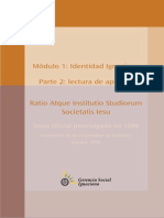 Ratio Atque Institutio Studiorum Societatis Jesu - Método y Sistema de Los Estudios de La Sociedad de Jesús (Documento_oficial_1599)