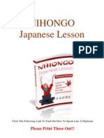 NIHONGO Japanese Lesson