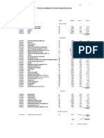 6.0 Relacion de Insumos Arq