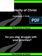 The Priority of Christ