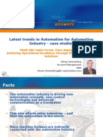 Latest Trends in Automation For Automotive Industry-Case Study