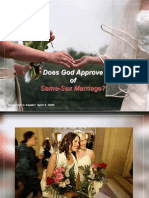 Does God Approve of Same Sex Marriage?