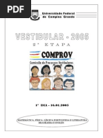 UFCG 2005 Prova 1ºdia 2ªetapa Inglês