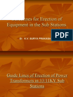 6 Guidelines For Erection of Equipment in The Sub