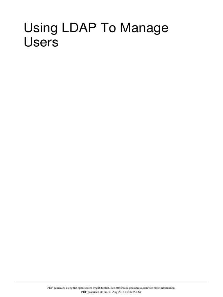 LDAP Integration in ServiceNow Guide | PDF | Active Directory ...