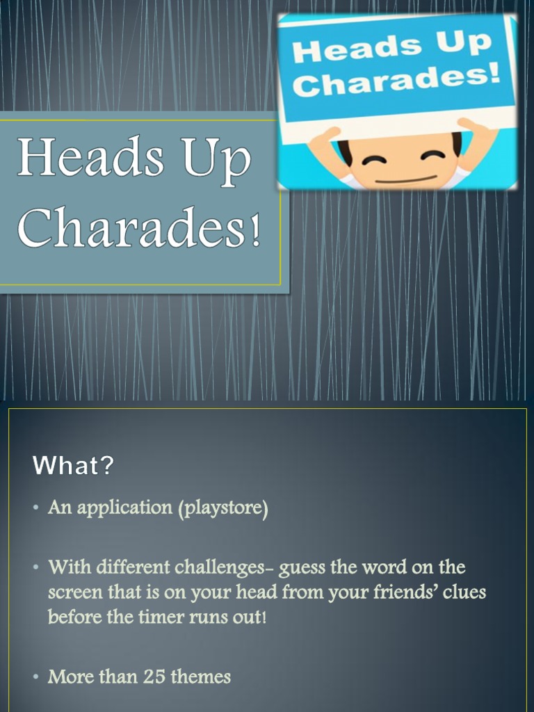 Heads Up Charades! PDF