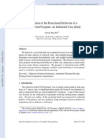 Verification of the Functional Behavior of a Floating-Point Program an Industrial Case Study