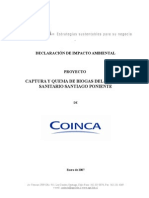 254 DIA Captura de Biogas Relleno Sanitario Santiago Poniente