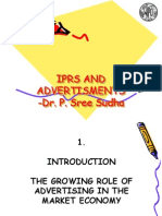 Iprs and Advertisments - Dr. P. Sree Sudha