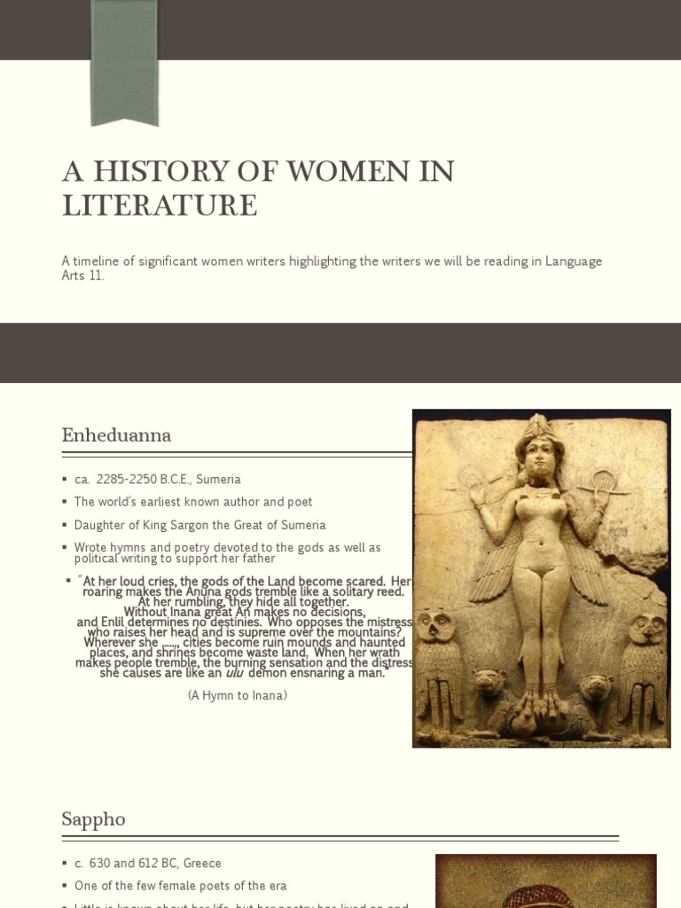 A History of Women in Literature1 | PDF | Charlotte Brontë | Emily Brontë