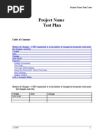 Testing Template - Plan and Cases Combined