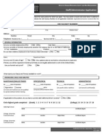Staff - Admin Application Form