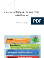Asepsia, antisepsia, desinfección y esterilización