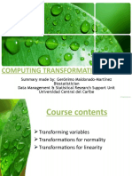 Computing Numerical Transformations in IBM-SPSS