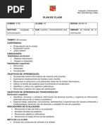 Plan de Clases. Mes Junio