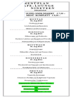 Menüplan Cafe-Lounge Nineteen: Menü Mit Suppe Oder Dessert 7,30 - Menü Komplett 8,30