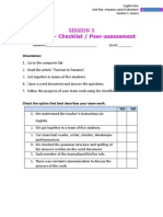 Session 3 - Checklist - Peer-Assessment