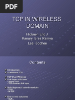 TCP in Wirless Domain