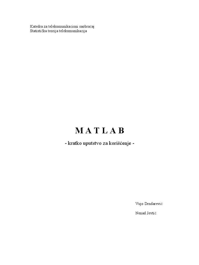 Matlab Kurs PDF