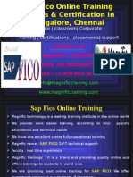 Sap Fico Online Training Classes & Certification in Bangalore, Chennai