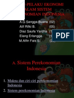 Pelaku-Pelaku Ekonomi Dalam Sistem Perekonomian Indonesia