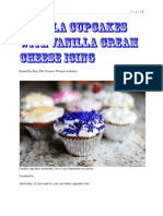 Vanilla Cupcakes With Vanilla Cream Cheese Icing