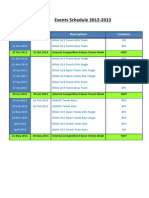 Tennis BISAC & SEASAC Events Schedule 2014 - 15