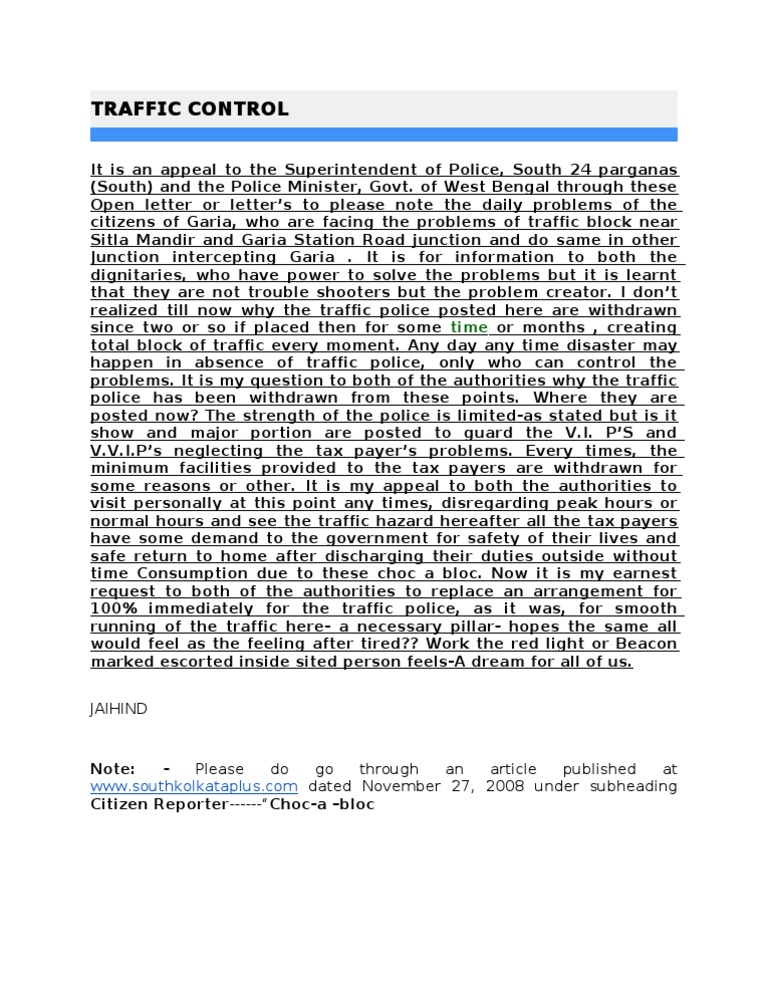 Traffic Control | PDF