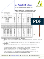 Copper Clad Ground Rods in 25 Micron