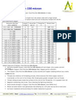 Copper Clad Rod in 150 Micron