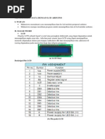 Pinout dan Program LCD 16x2 I2C | PDF