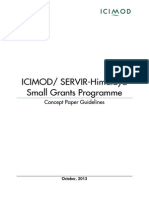 ICIMOD - SERVIR-Himalaya Small Grants Programme Concept Paper Guidelines