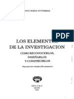 Cerda Hugo Los Elementos de La Investigacion PDF